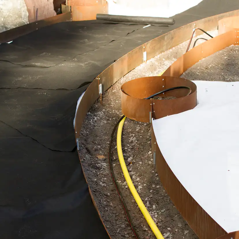 Planteringskant Flexigarden Corten Övergång