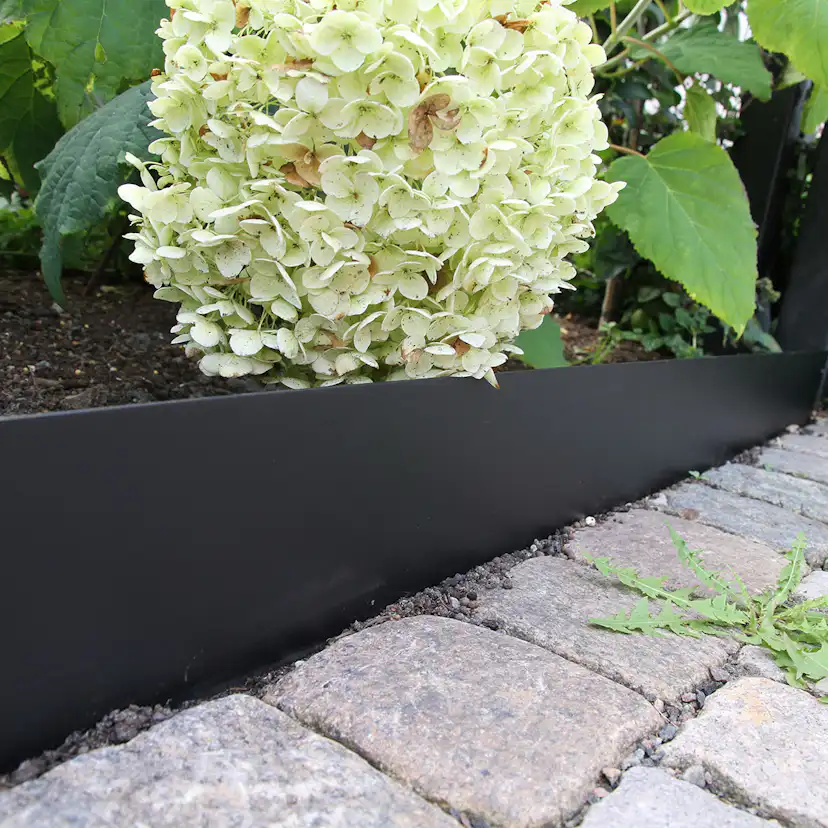 Planteringskant Flexigarden Svart 180 mm Skarvplåt