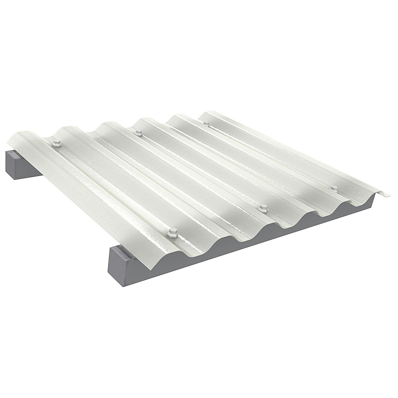 Plasttak Halle Polar Gåbar Komplett Tak Opal