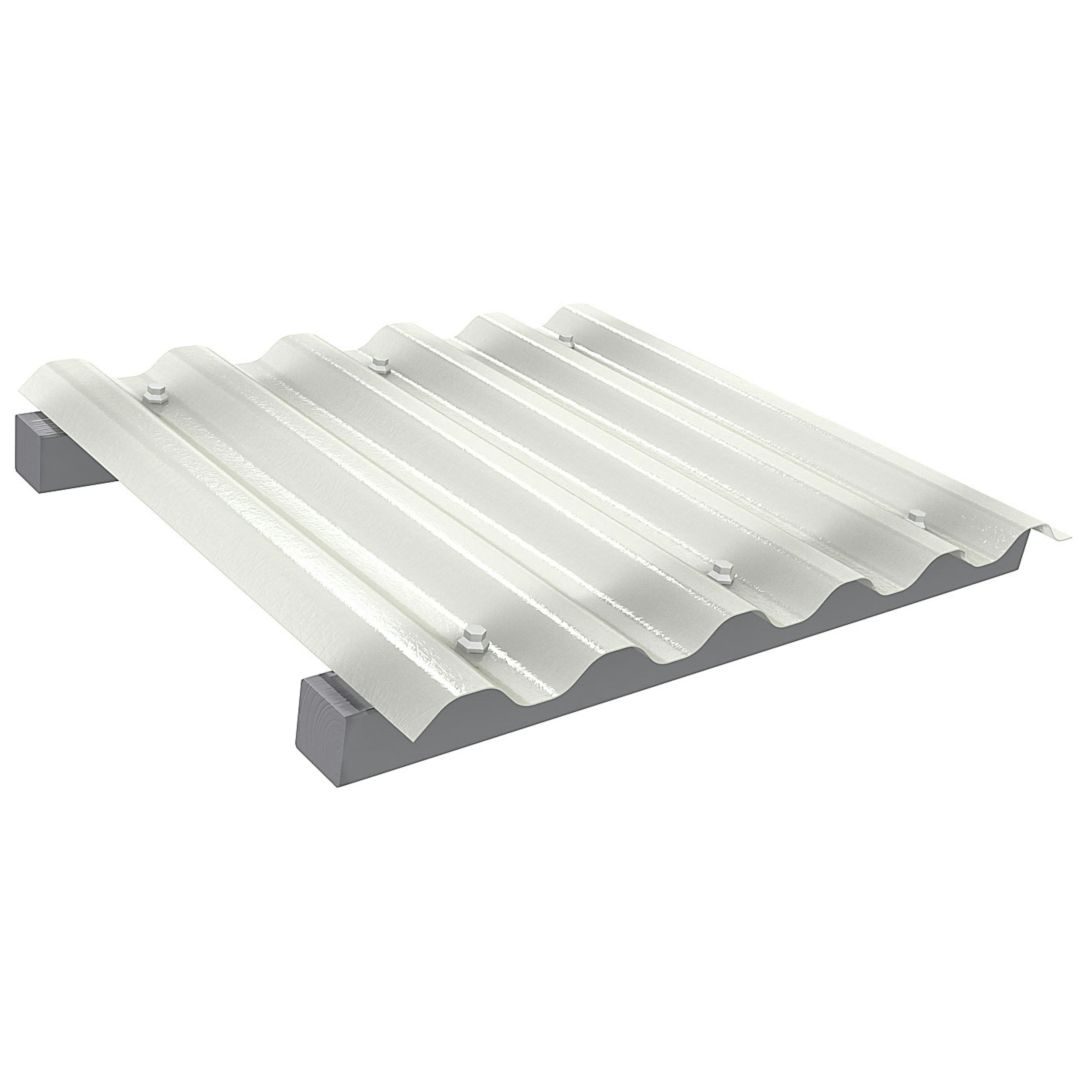 Plasttak Halle Polar Gåbar Komplett Tak Opal