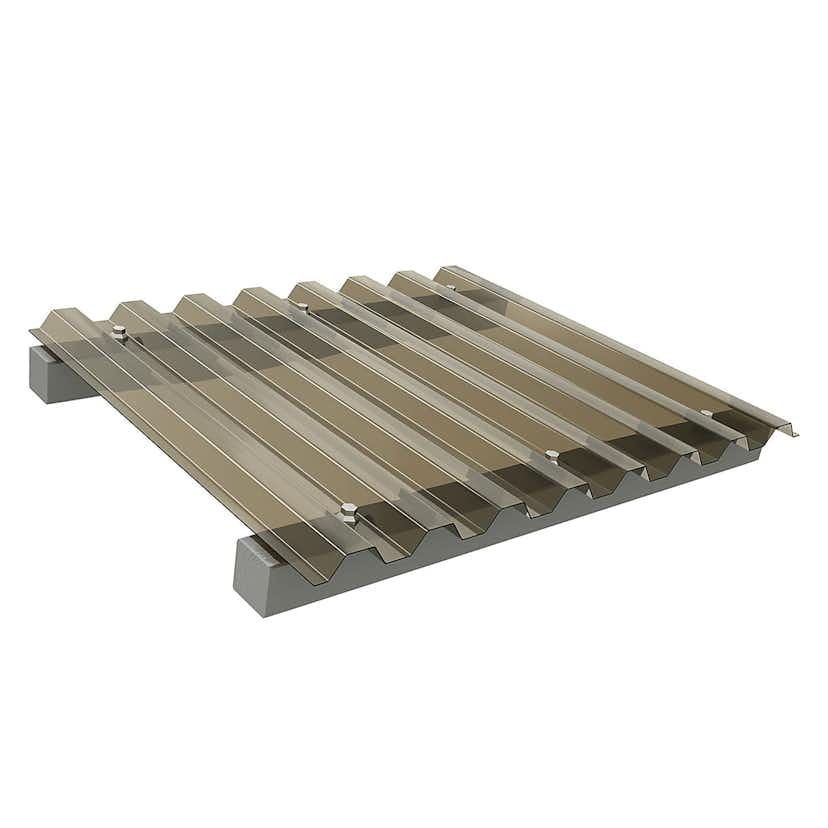 Plasttak Halle Polysol Komplett Tak Rök