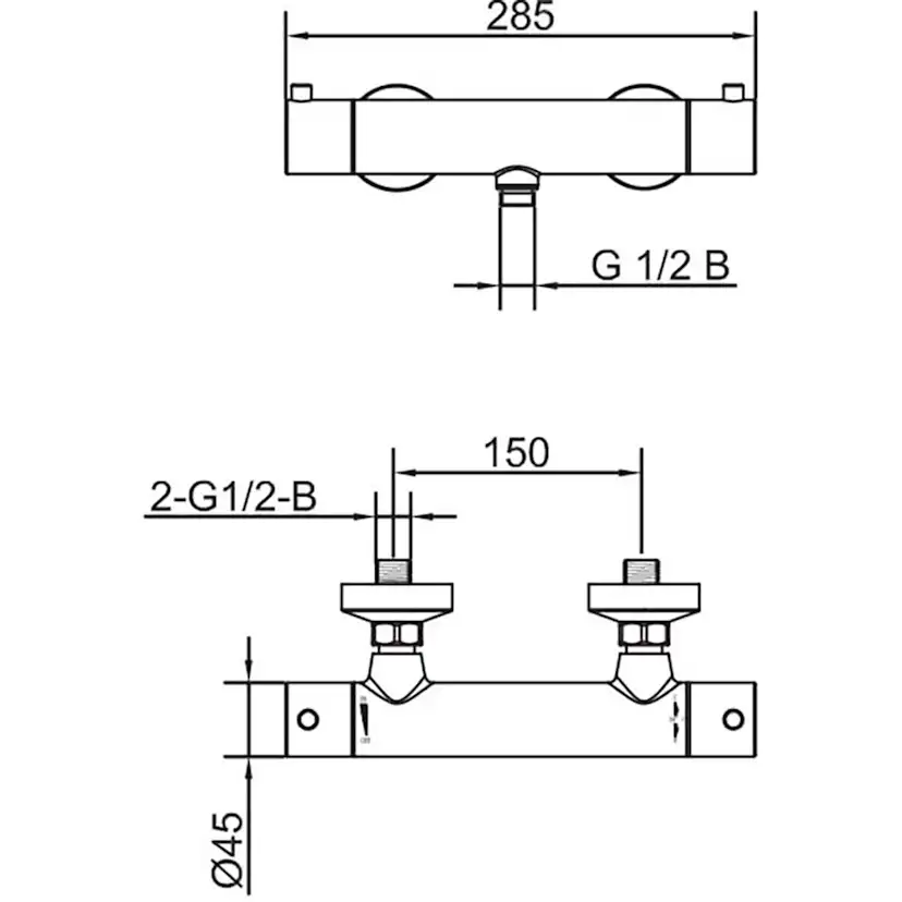 Duschblandare Scandtap Steel Pleasure