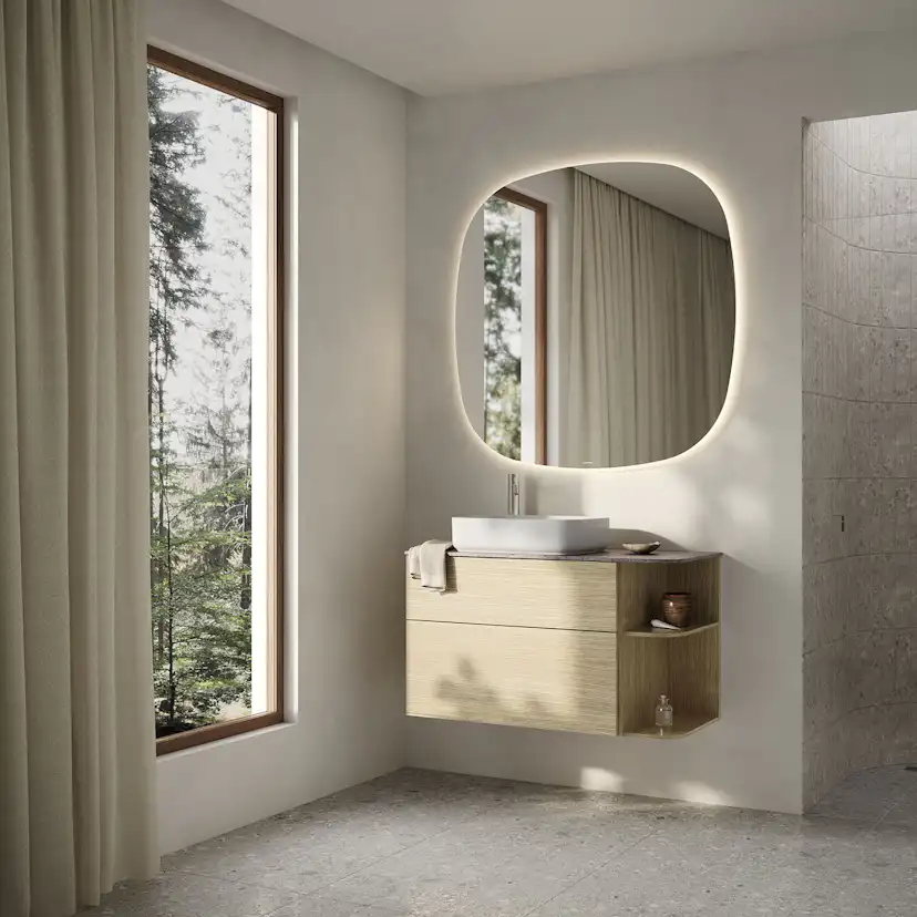 Tvättställsskåp Svedbergs Poem Soft med 2 Lådor