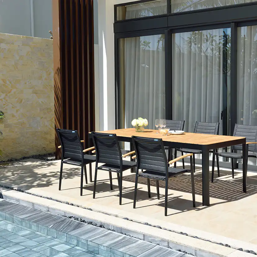 Matgrupp LifestyleGarden Portals 210 cm med 6 Lite Stolar