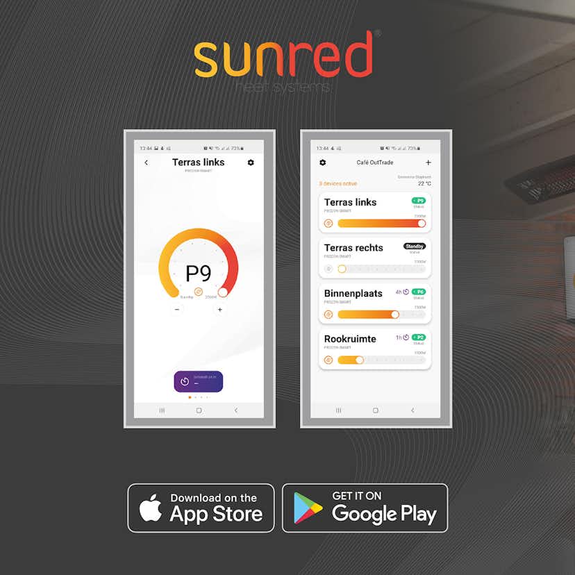 Terrassvärmare SunRed PRO25W-SMART