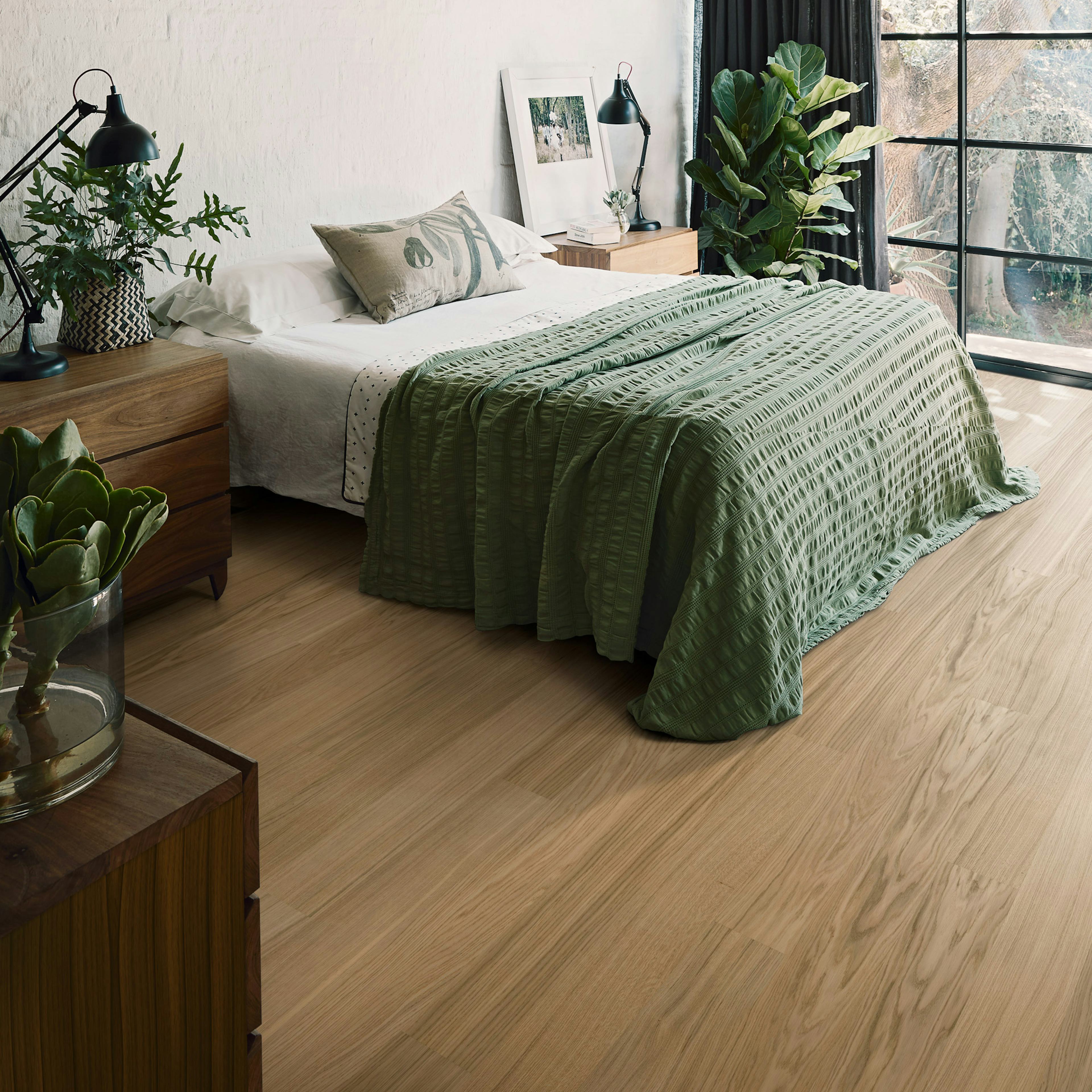 Trägolv Kährs Life Pure Oak Wide Vit Ek, Mattlackat 1-Stav Fanérgolv