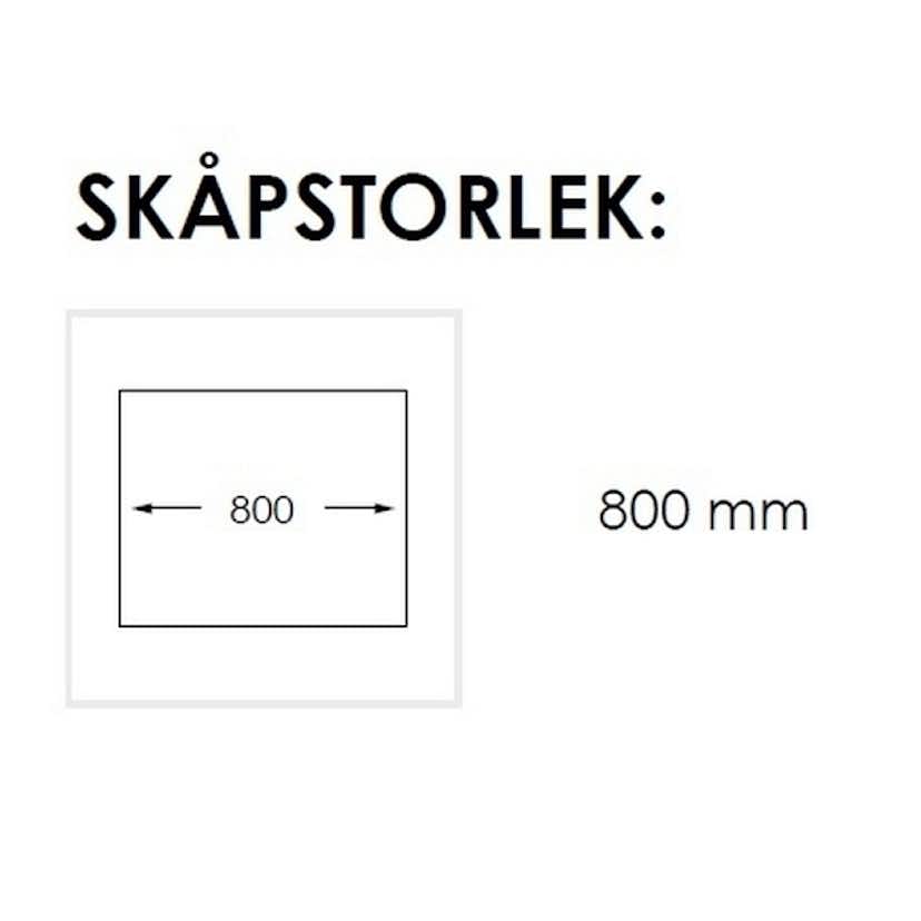 Diskho Nordic Tech Radius 80 KBX Rostfri Dubbel med Korgventil & Vattenlås