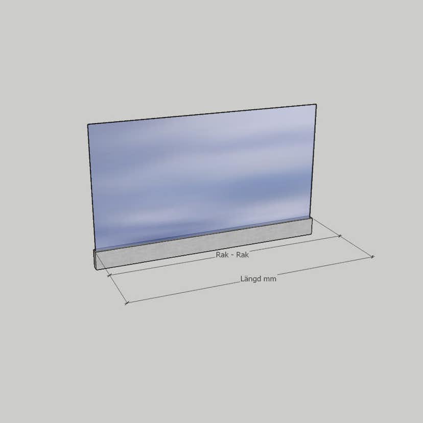 Glasräcke Novoroom Stolpfritt