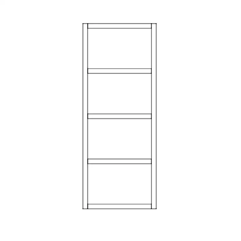 Ramverk Lundbergs Shoji Svart