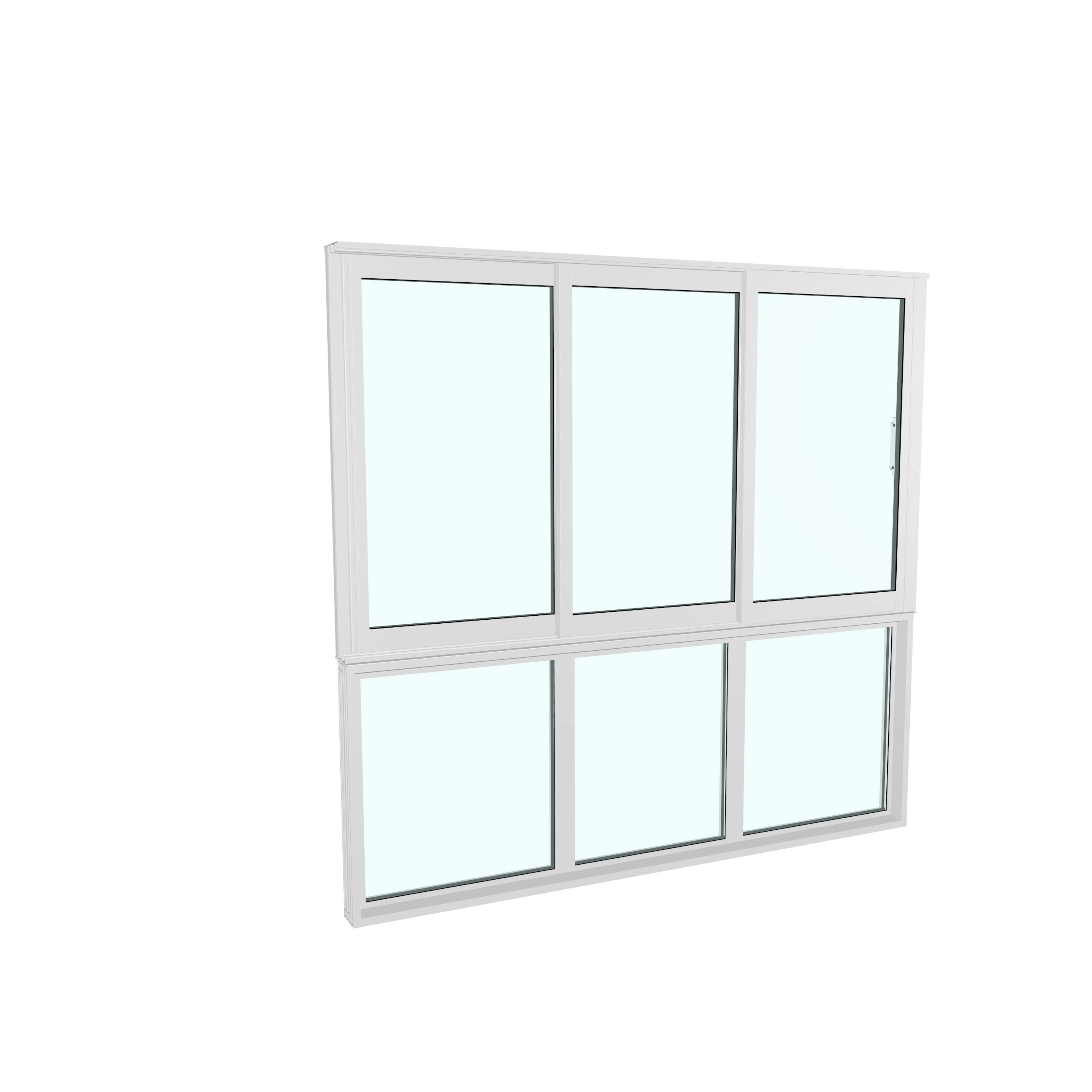 Skjutfönster med fast underdel Landskap Robust Vår och Höst 3-del