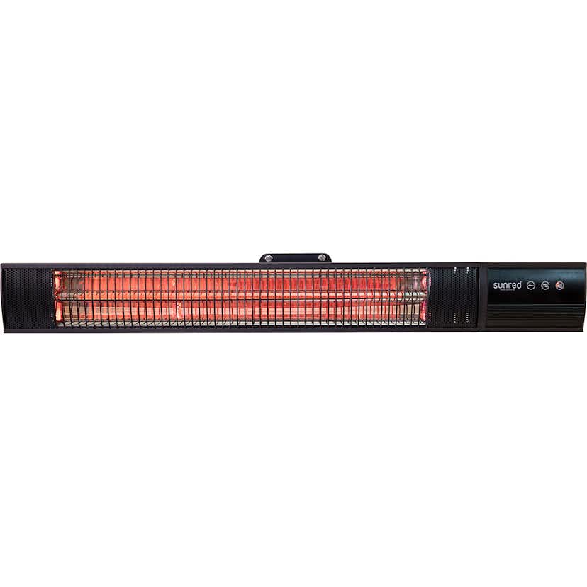 Infravärmare SunRed RD-DARK-25, Vägghängd Terrassvärmare med 2500 W Effekt