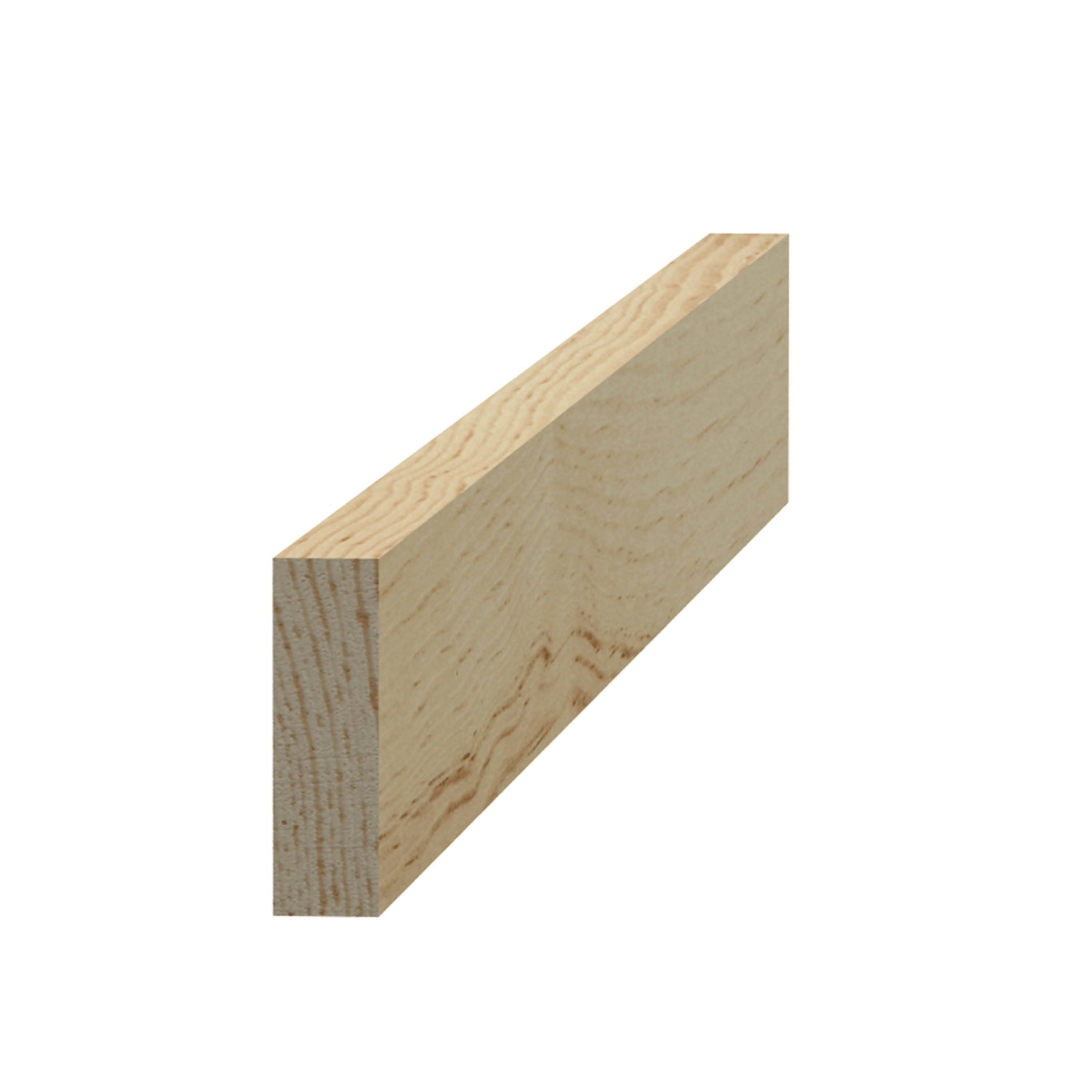 Planhyvlad List Grimslöv Trä List 8x27x2400 mm Obehandlad