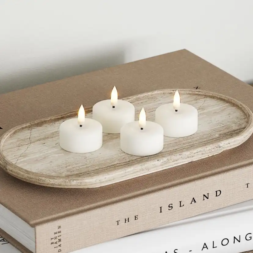 LED-Värmeljus DeluxeHomeart 3,5x4 cm 4-pack