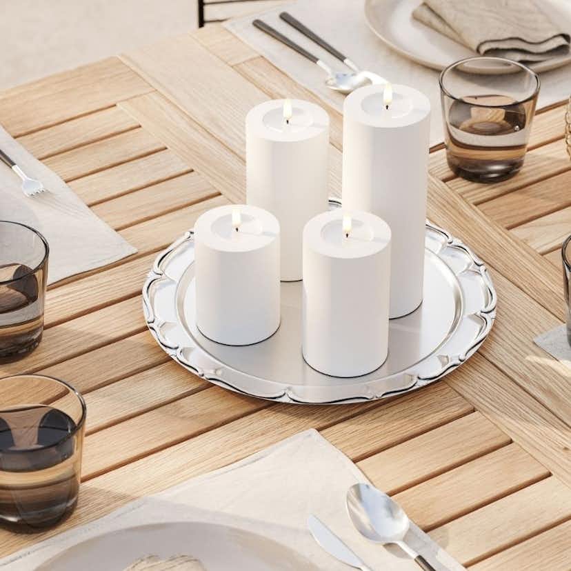 LED-Blockljus DeluxeHomeart Utomhus 7,5x20 cm