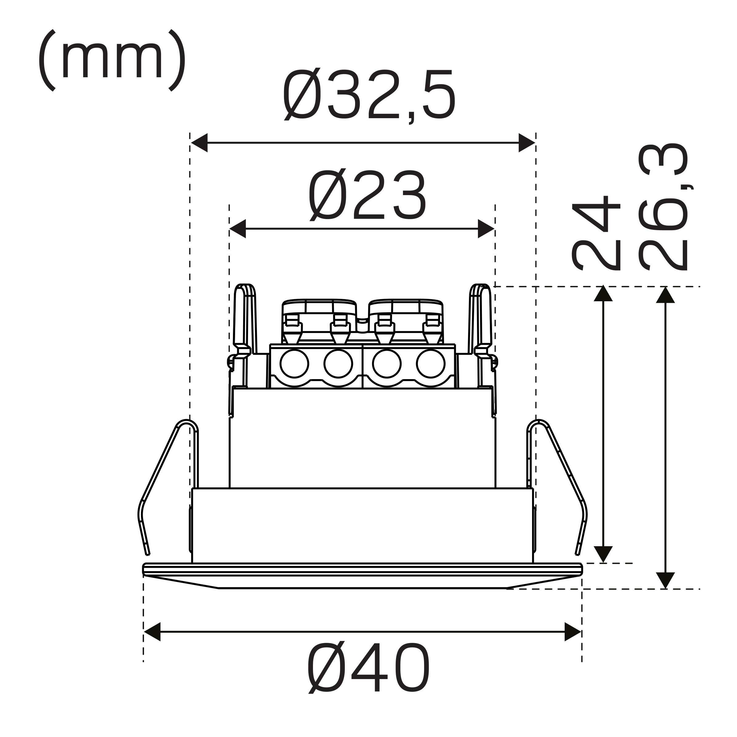 LED-minidownlight Hide-a-lite Core Smart Tilt 45°