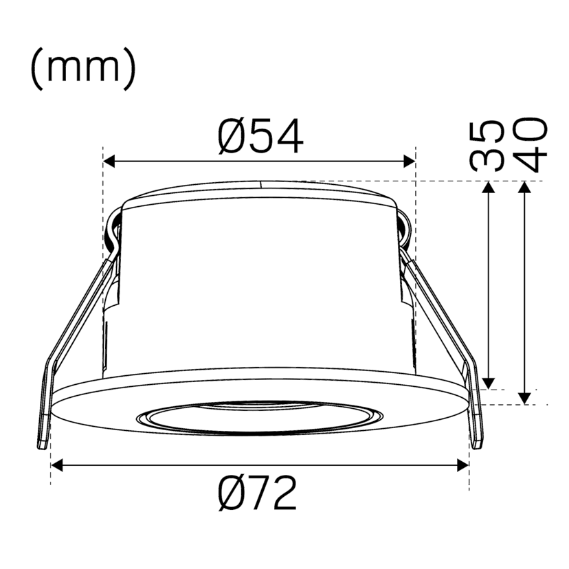 LED-downlight Hide-a-lite Optic S Quick ISO 6-pack Tune