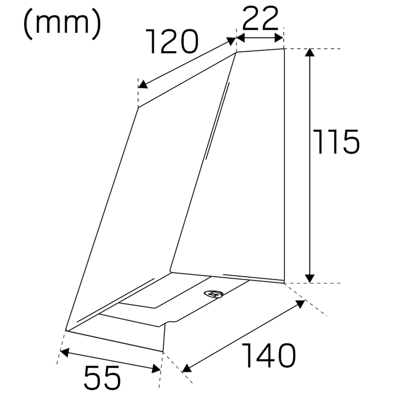 Vägg- och murarmatur Hide-a-lite Edge