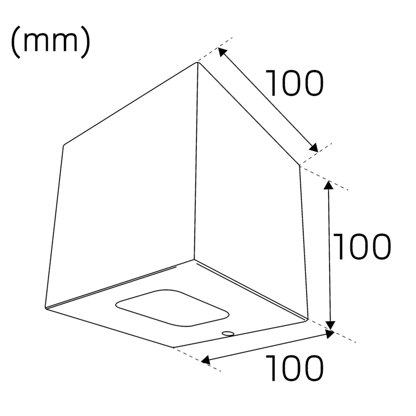Väggarmatur Hide-a-lite Cube I