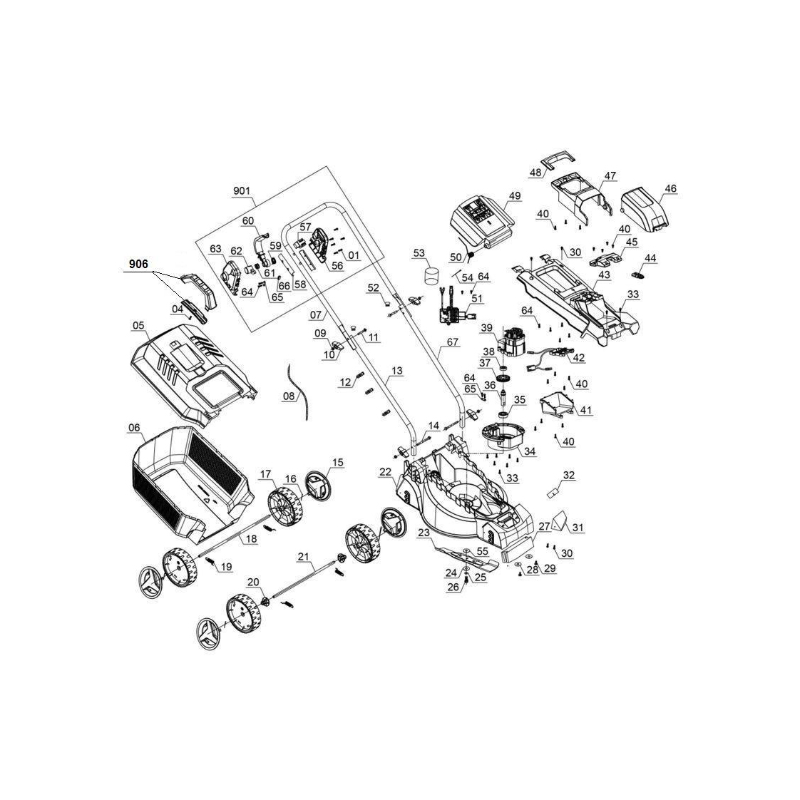 Gräsklippare Einhell 18V Li-Solo GE-CM 18/30 utan Batteri