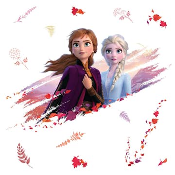 Väggdekor Roommates Frozen II Elsa & Anna Giant