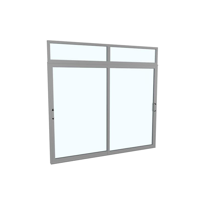 Skjutdörr med Överljus Landskap Robust Vår och Höst 2-del