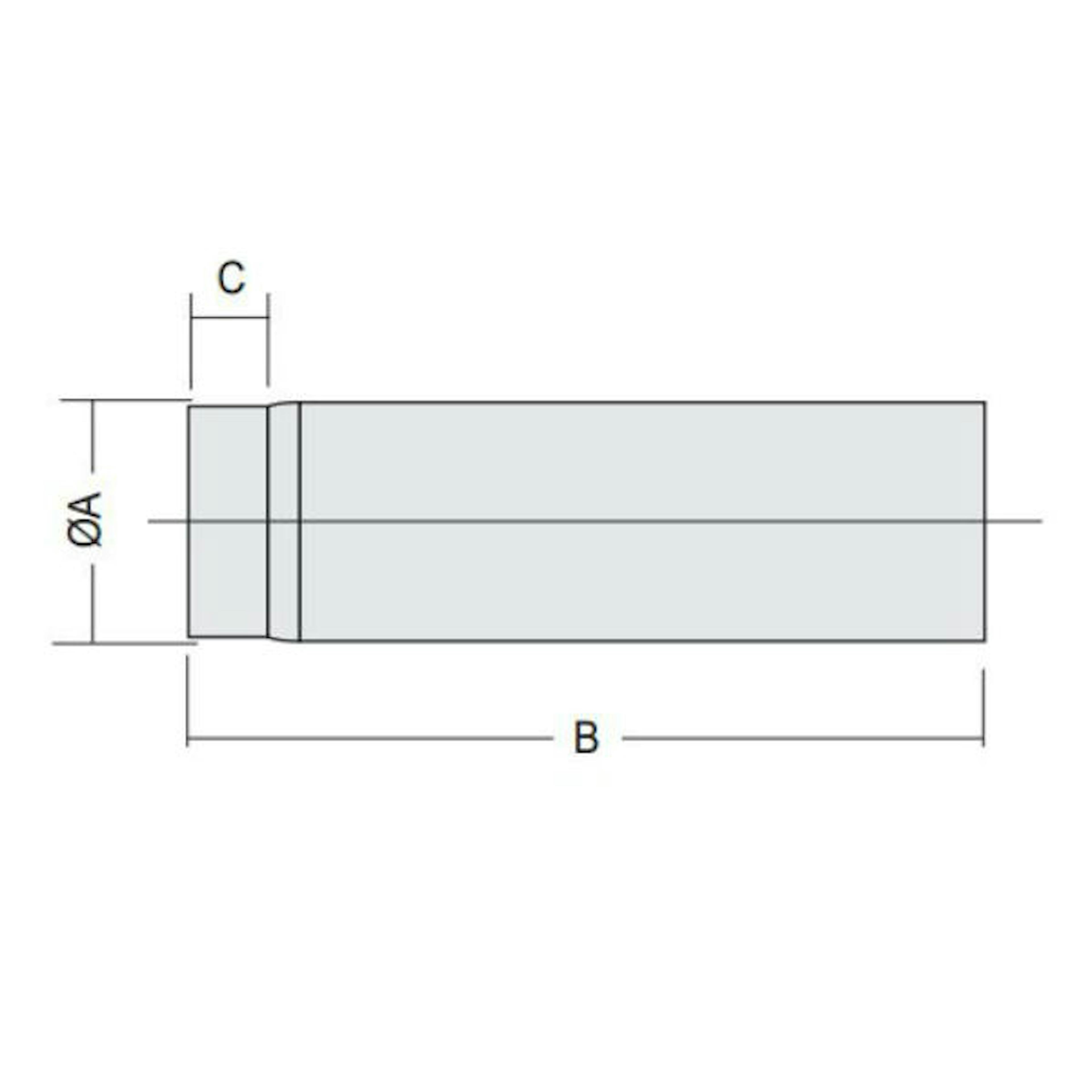 Rör Kaminexperten 500 mm Svart 120
