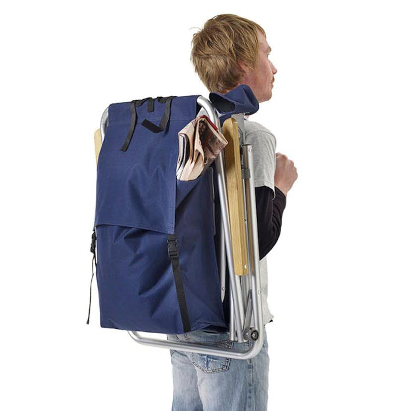 Friluftsstol Fritab Roxy med Kylbag och Mobilficka Utomhus