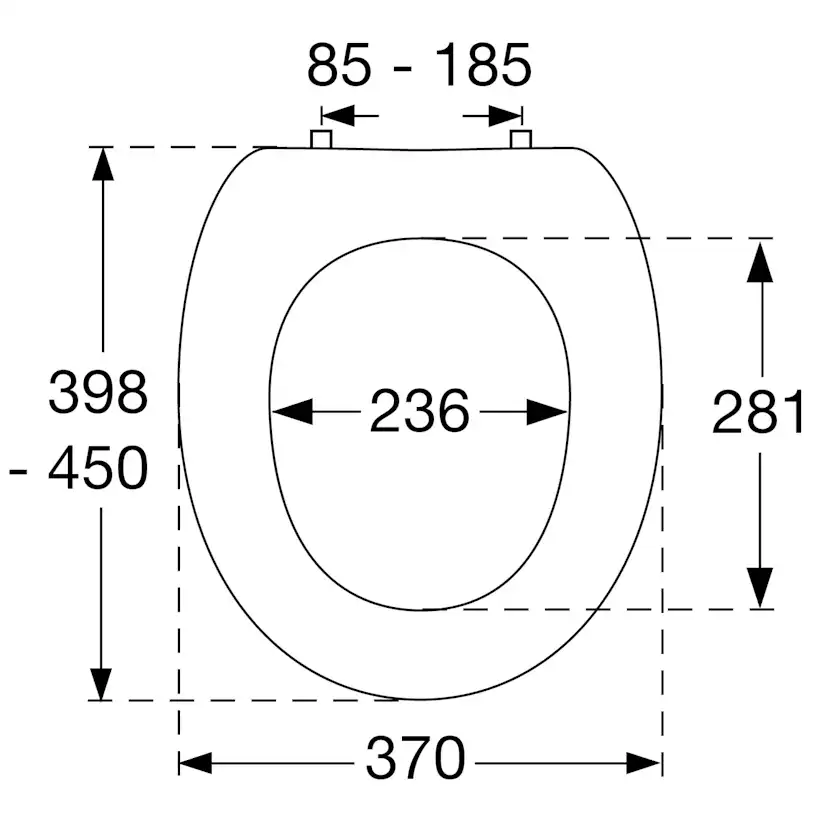 Toalettsits Pressalit Universal S134