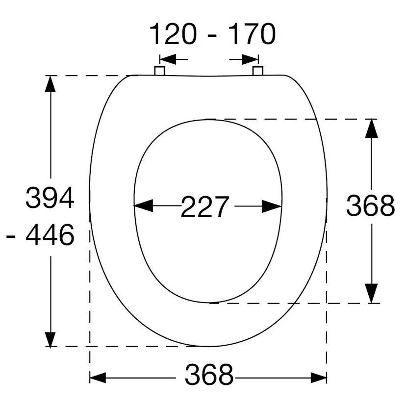 Toalettsits Pressalit Universal S656