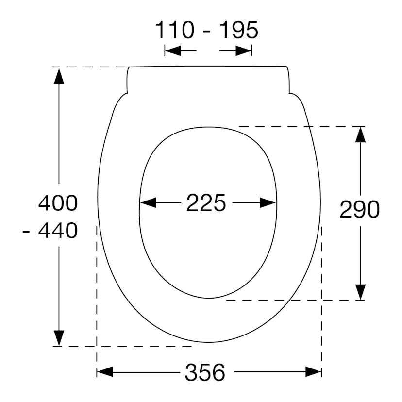 Toalettsits Pressalit for Trevi S796