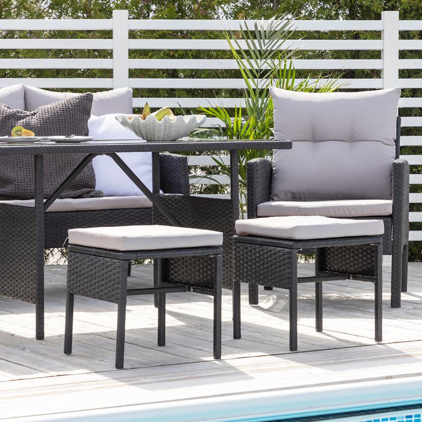 Soffgrupp Venture Home Kalle Svart/Grå Utomhus