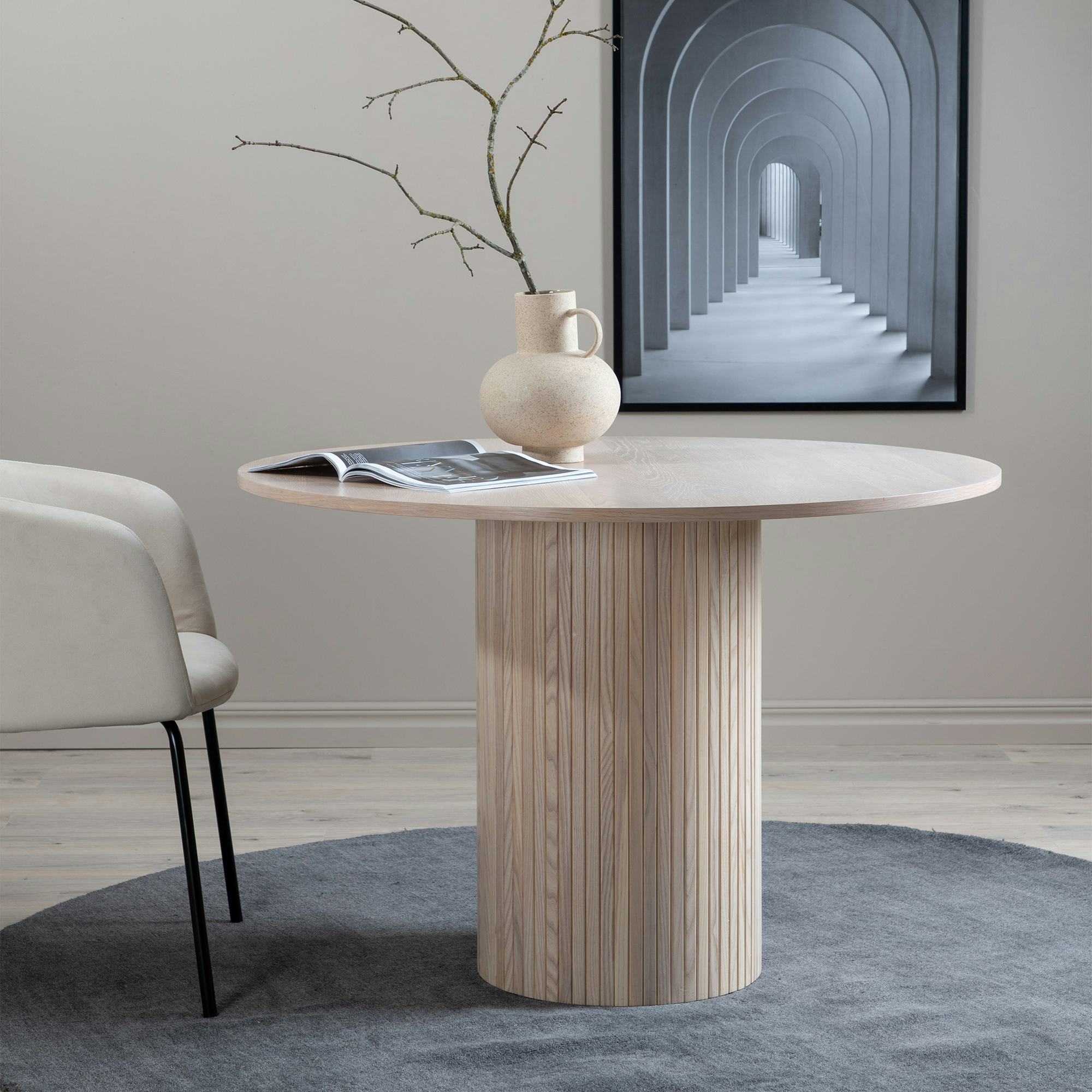 Matbord Venture Home Bianca Ø110 cm