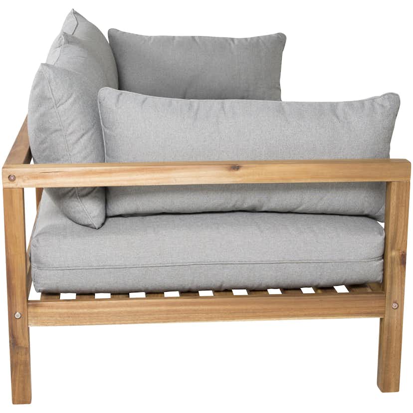 Loungesoffa Venture Home Moa Akacia/Grå, 2-Sits Utesoffa med Dyna