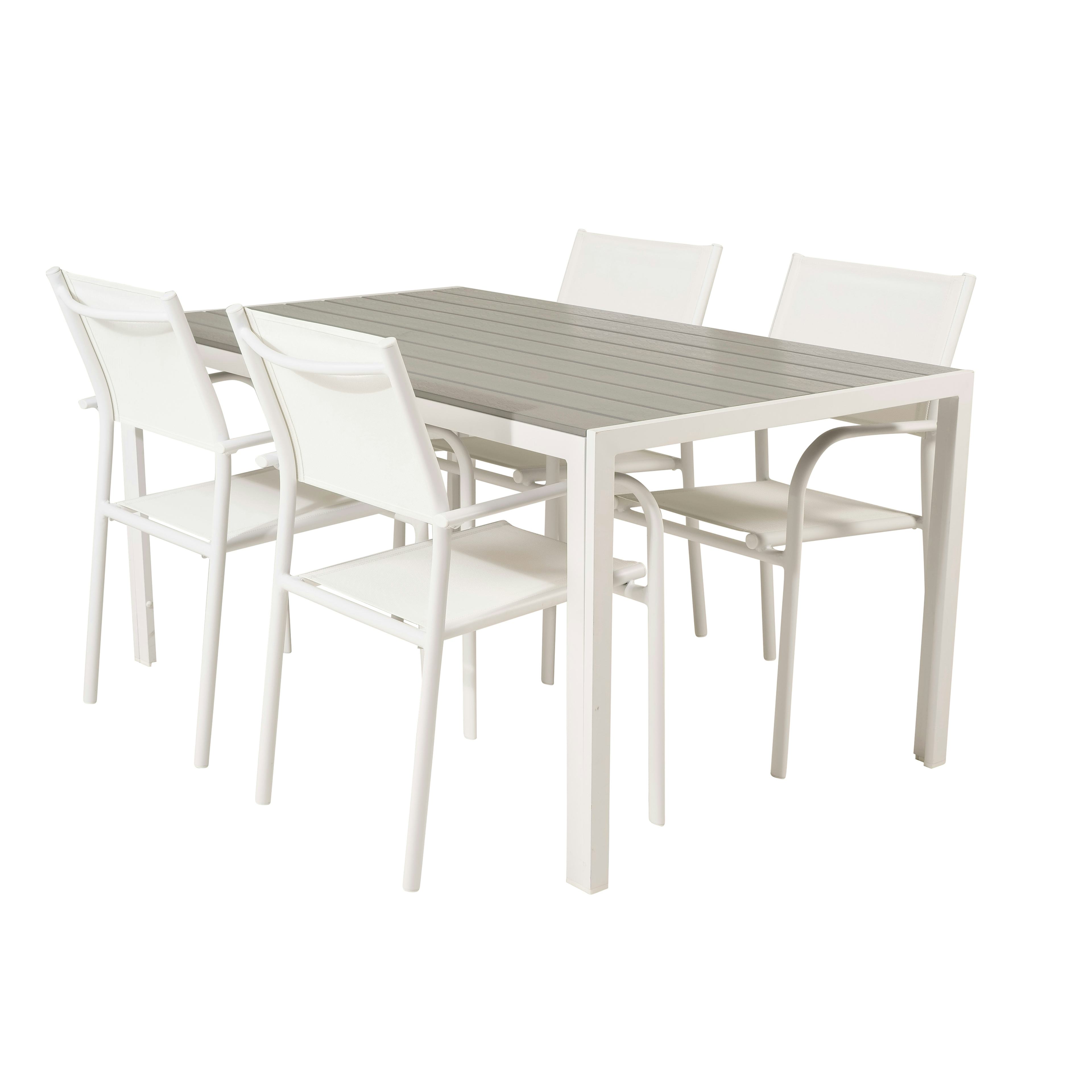 Matgrupp Utomhus Venture Home Bront 150 med 4 Siri Trädgårdsstolar