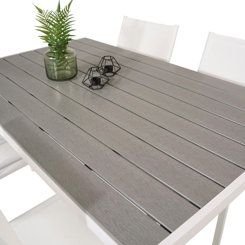 Matgrupp Utomhus Venture Home Bront 150 med 4 Siri Trädgårdsstolar