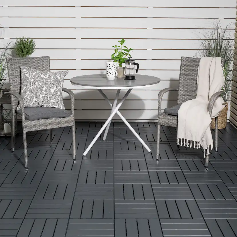 Cafégrupp Venture Home Parma med 2 Anna Trädgårdsstolar Utomhus