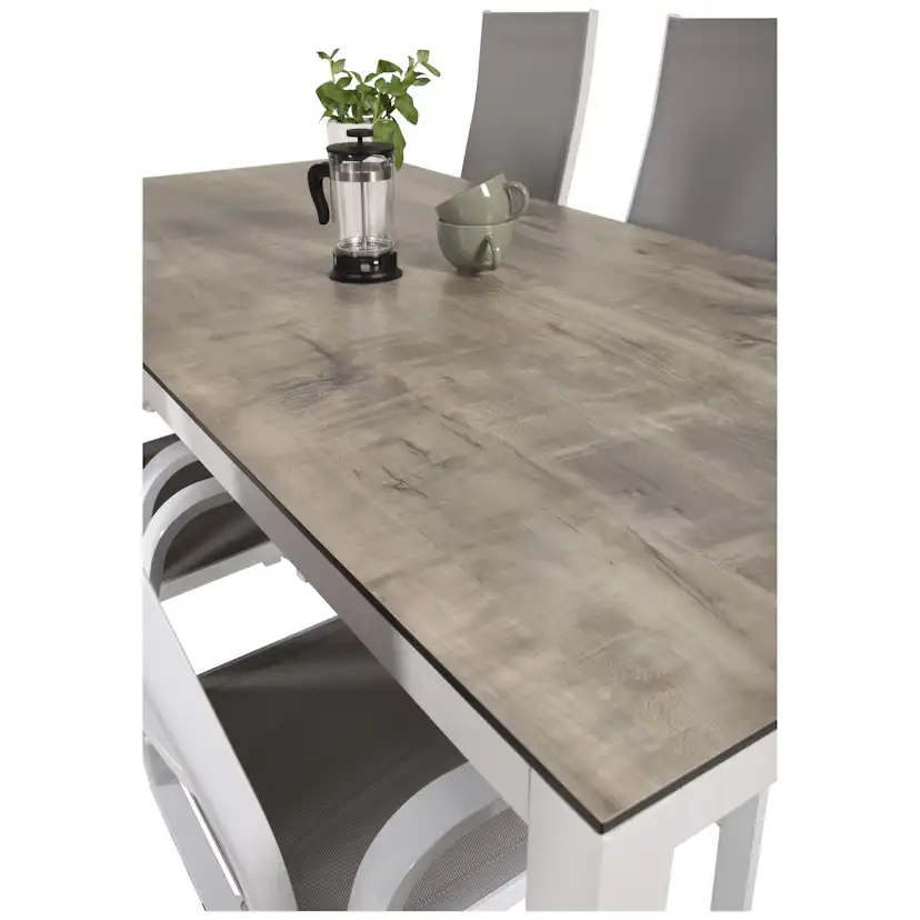 Matgrupp Utomhus Venture Home Lea 205 med 6 Copacabana Trädgårdsstolar