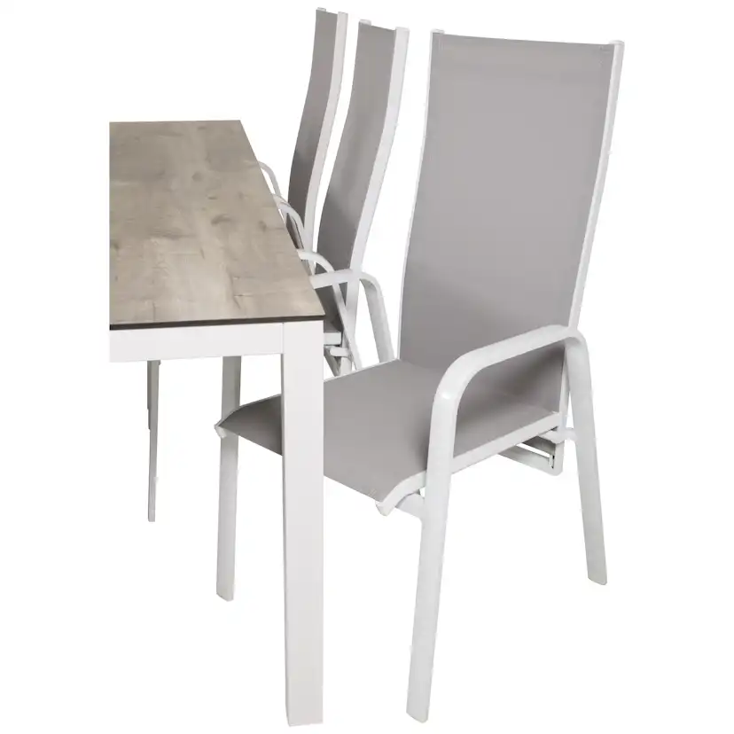 Matgrupp Utomhus Venture Home Lea 205 med 6 Copacabana Trädgårdsstolar