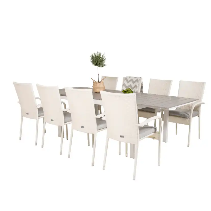 Matgrupp Venture Home Lova 160/240 med 8 Asta Stolar