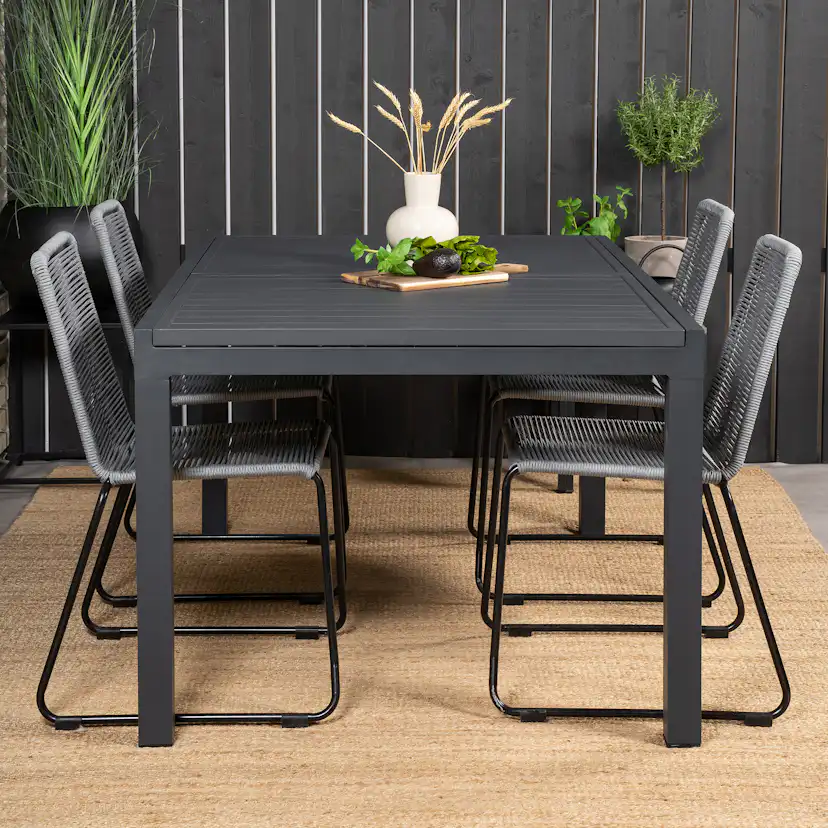 Matgrupp Venture Home Madrid 160/240 med 4 Leon Stolar