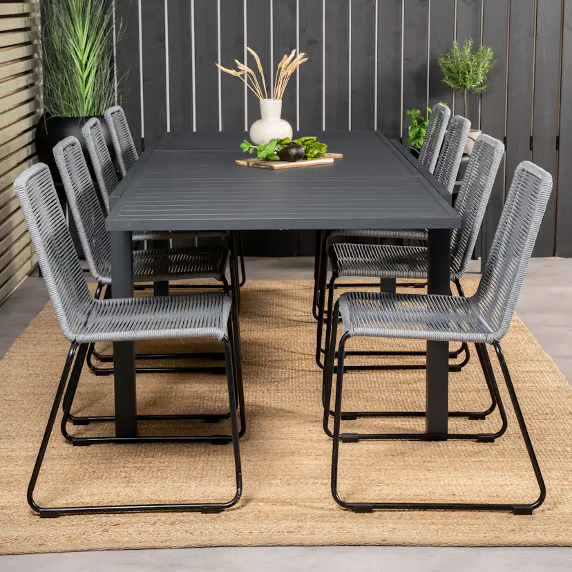 Matgrupp Venture Home Madrid 160/240 med 8 Leon Stolar