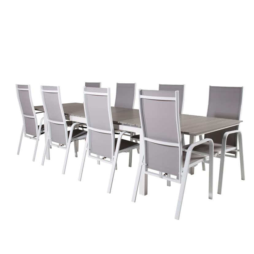 Matgrupp Venture Home Lova 224/324 med 8 Copacabana Stolar