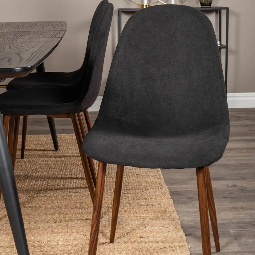 Matgrupp Venture Home Guld med 6 Pobbie Stolar Polyestertyg