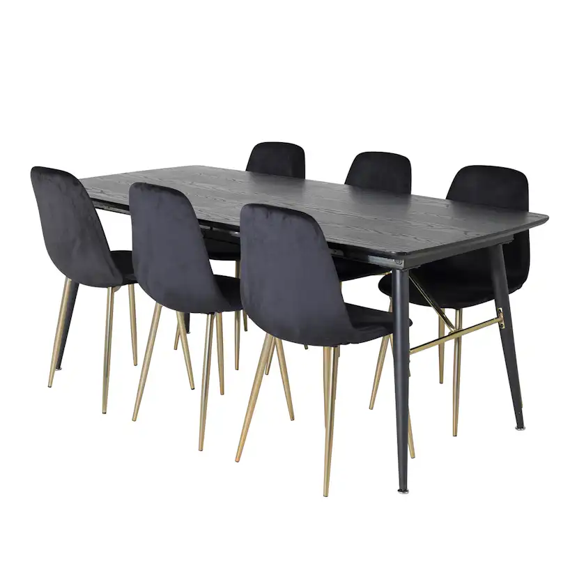 Matgrupp Venture Home Gold med 6 Polar Stolar