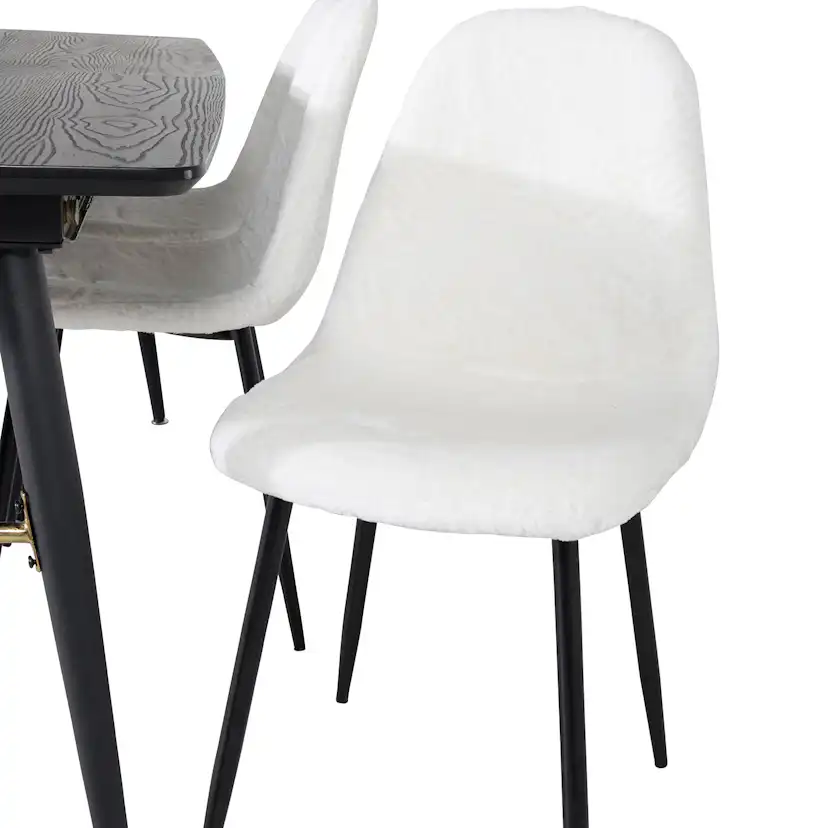 Matgrupp Venture Home Guld med 6 Pooya Stolar Polyestertyg