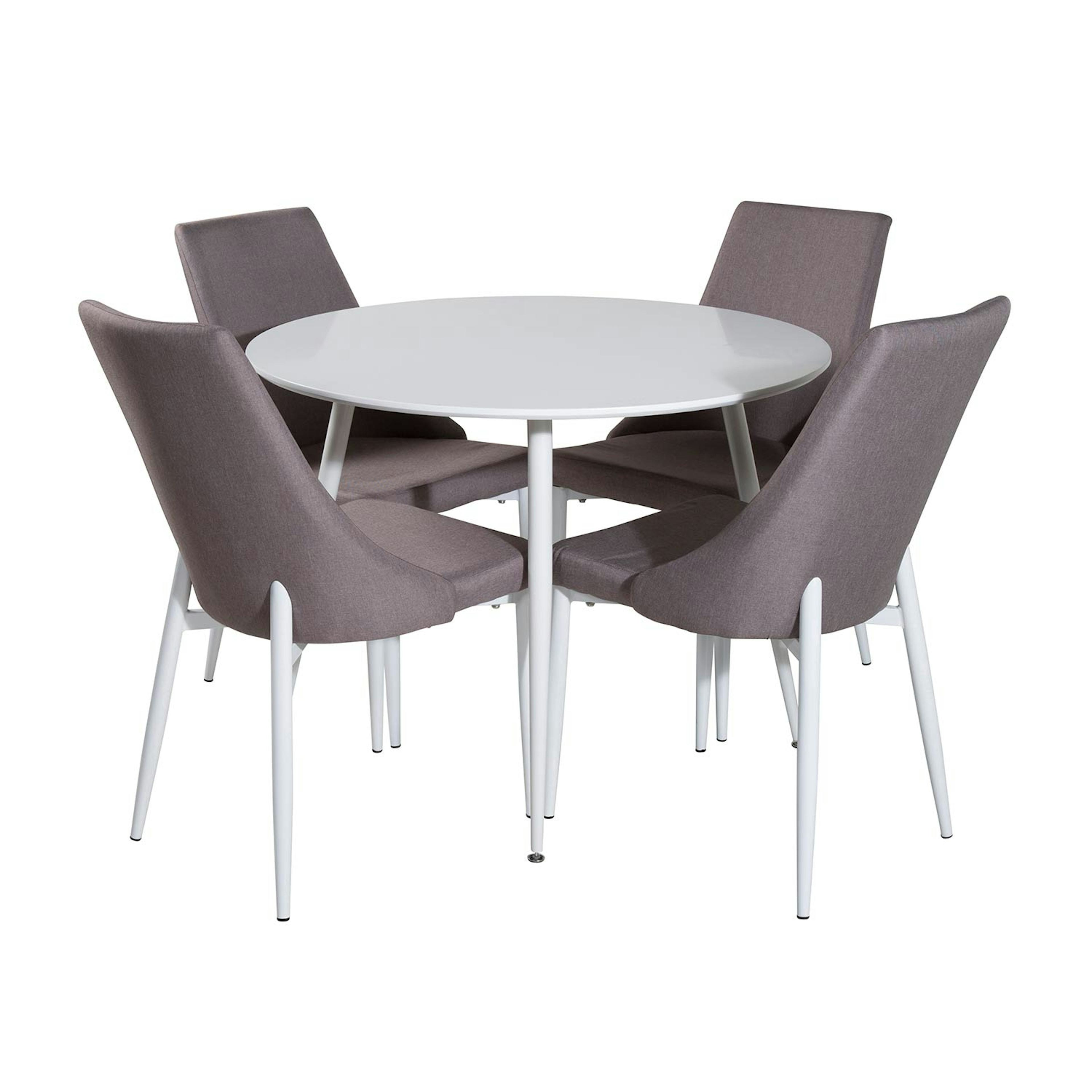 Matgrupp Venture Home Plake med 4 Laura Stolar Polyestertyg Runt