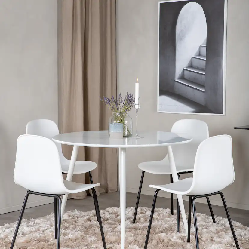 Matgrupp Venture Home Plake med 4 Ardi Stolar Runt