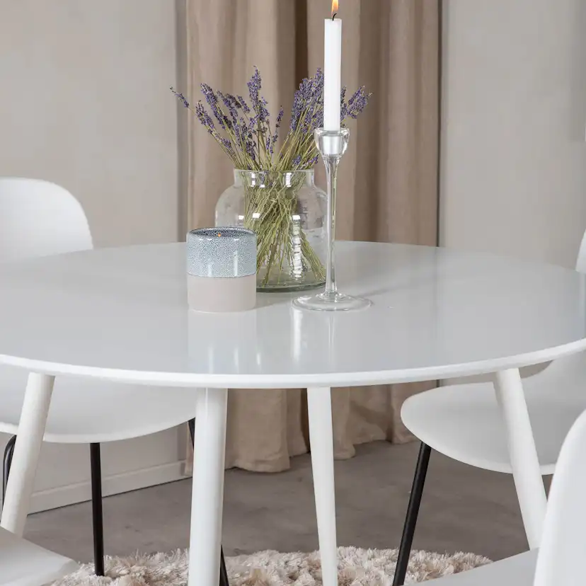 Matgrupp Venture Home Plake med 4 Ardi Stolar Runt