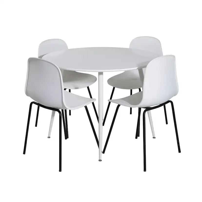 Matgrupp Venture Home Plake med 4 Ardi Stolar Runt