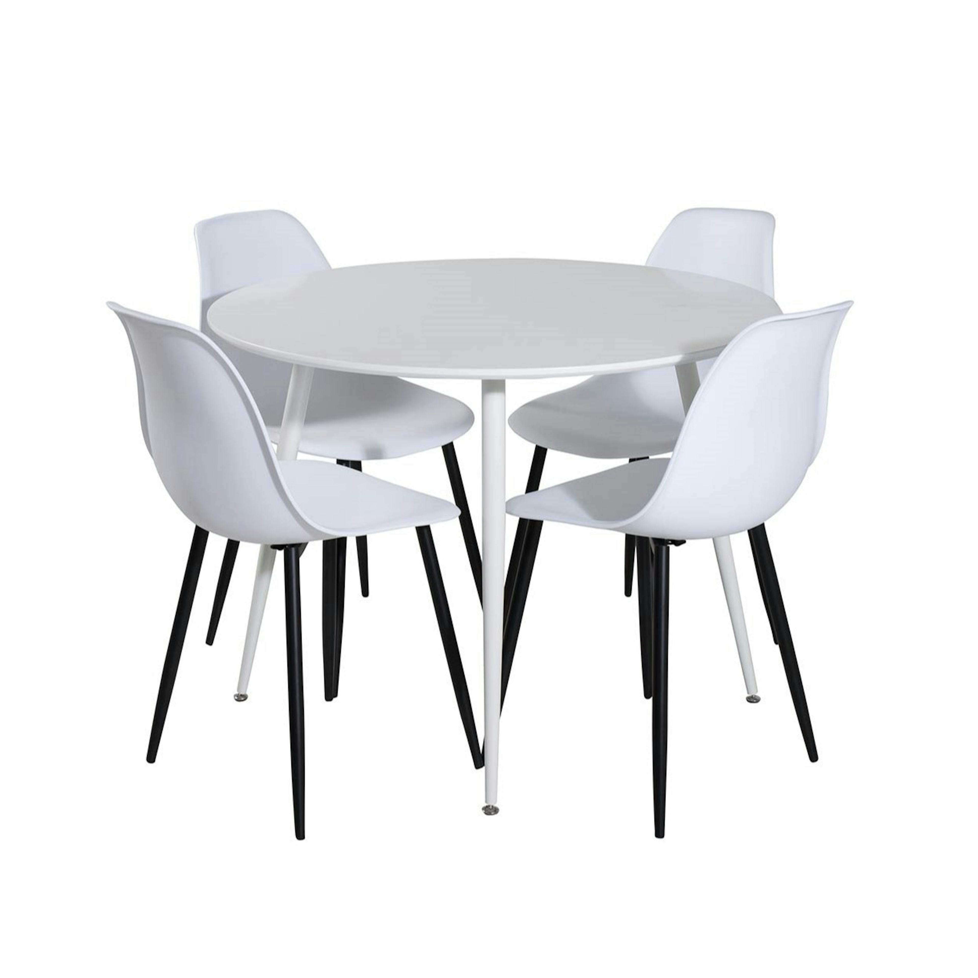 Matgrupp Venture Home Plake med 4 Pop Stolar Runt